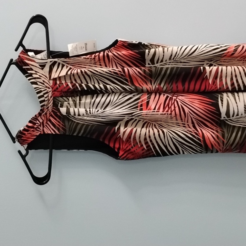 NWT White House Black Market Tropical Print Sleeveless Dress Size 00